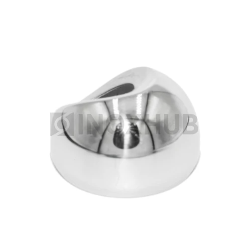 Соединение поручня со стойкой под 30°, Ø38.1 мм, AISI 316, GRIT 600