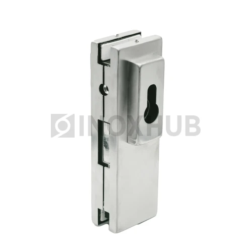 Замок (150С SSS) центральный с прямоугольным ригелем, нерж. сталь матовая