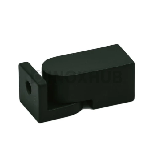 Держатель штанги (188 BLC) к стене поворотый, штанга 15×15 мм, Черный мат