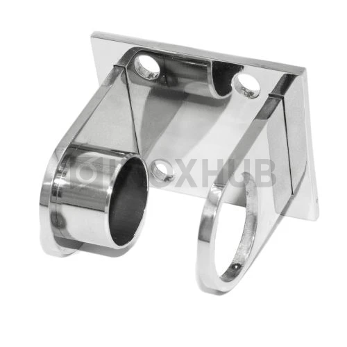 Пластина торцевого крепления стойки под сборку, Ø38.1 мм, AISI 304, GRIT 600