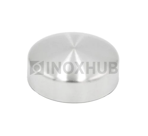 Заглушка внешняя штамп., Ø50.8 мм, AISI 304, GRIT 320