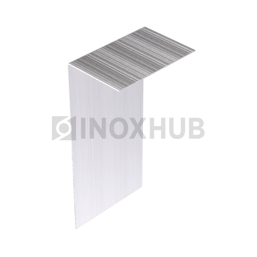 Накладка на профиль 102, на стекло 12.0 мм, 34.0х102.0 мм, L=3000 мм, GRIT 320
