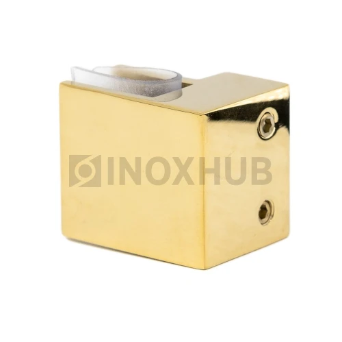 Держатель стекла (347 Gold) торцевой горизонтальный, штанга 30×10 мм, под Золото