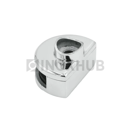 Стеклодержатель одинарный зажимной Ø38.1×60.0 мм, стекло 8.0 мм, AISI 304, GRIT 600